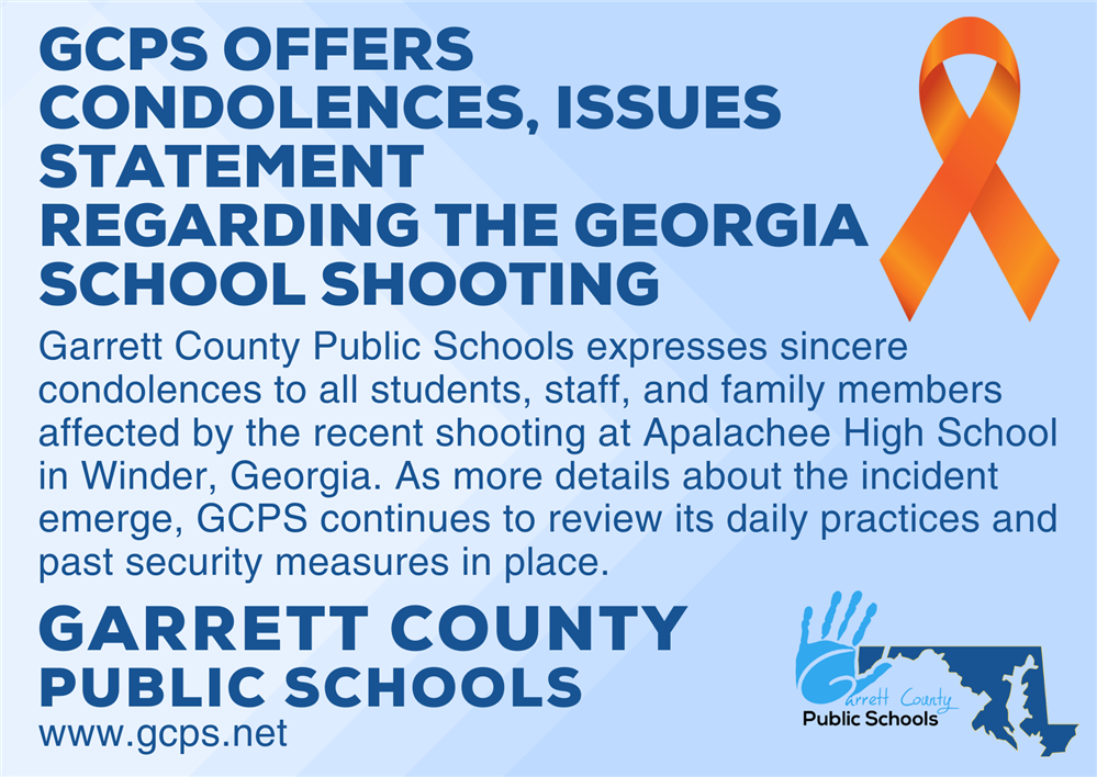 Infographic highlighting the GCPS response to a school shooting as detailed in the story.